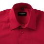 RUS Men LSL Tailored Polycot. Poplin Shirt, Classic Red, M