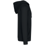 Ecologische uniseks sweater met rits en capuchon French Terry Washed black 4XL