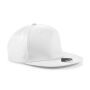 5 Panel Snapback Rapper Cap white one size