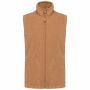 Bodywarmer van microfleece heren camel heather M