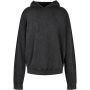 Acid Washed Oversize Hoody black XS