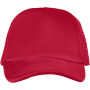 Trucker 5 panel cap - Rood/Rood