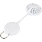 Ventio draagbare ventilator van gerecycled plastic met magneet - Wit