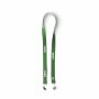 Polyester Pantone-gematchte zeefdruk keycord met 2 clips