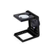 Tudels vergrootglas 8x met liniaal - NEG - S/T