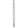 Moneta aluminium balpen (blauwe inkt) - Zilver