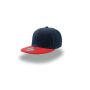 SNAP BACK CAP, NAVY/RED, One size, ATLANTIS HEADWEAR