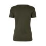 Interlock T-shirt | dames - Olijf, S