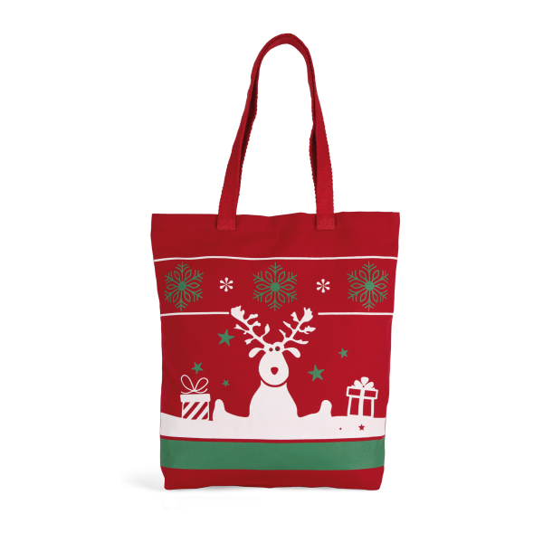 Shopper met kerstmotieven