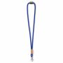 Polyester koord-keycord met bamboe plaatje