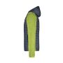 Men's Knitted Hybrid Jacket kiwi-melange/anthracite-melange 3XL