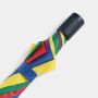 Opvouwbare, uit 2 secties bestaande manueel te openen paraplu REGULAR blauw, geel, groen, rood