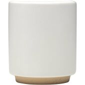 Camilla stapelbare keramische mok van 180 ml met matte afwerking - Wit