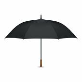 RAYNA - 27" auto paraplu houten greep - Zwart