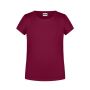 Girls' Basic-T wine XXL
