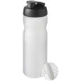 Baseline® Plus 650 ml sportfles met shaker bal - Zwart/Frosted transparant