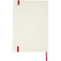 Bass A5 gerecycled notitieboek met gelinieerde pagina's - Rood Bass A5 gerecycled notitieboek met gelinieerde pagina's - Rood