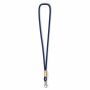 Polyester koord-keycord met bamboe plaatje
