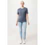 IQONIQ Manuel gerecycled katoen t-shirt ongeverfd, heather navy (XXS)