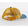 RETRO 5 PANEL TRUCKER, SUNFLOWER/HERITAGE BLUE, One size, BEECHFIELD