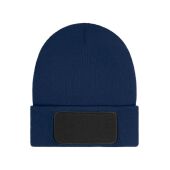Beanie with Patch (10cm x 5cm) - Thinsulate navy