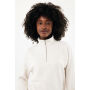 IQONIQ Elgon gerecycled katoen sweater met kwartritssluiting, ivory white (XXXL) IQONIQ Elgon gerecycled katoen sweater met kwartritssluiting, ivory white (XXXL)