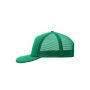 5 Panel Flat Peak Cap green one size