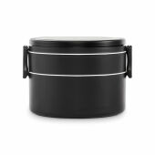 ENSALA - Twee-laagse lunchbox 950ml - Zwart ENSALA - Twee-laagse lunchbox 950ml - Zwart