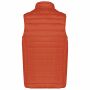Men’s lightweight sleeveless down jacket burnt ochre 3XL