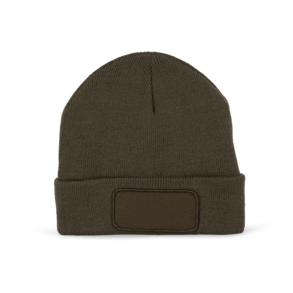 Bonnet avec patch et doublure Thinsulate™ Dark Khaki One Size Bonnet avec patch et doublure Thinsulate™ Dark Khaki One Size