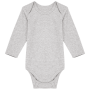 Baby body van biologisch katoen Oxford Grey 36M