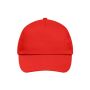 5 Panel Promo Cap Lightly Laminated signal red one size