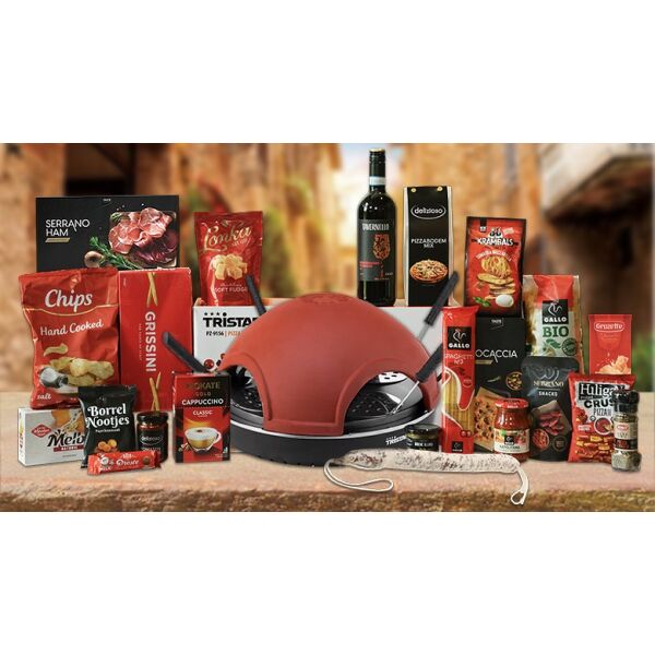 Kerstpakket pizzafeest met pizzamaker Kerstpakket pizzafeest met pizzamaker