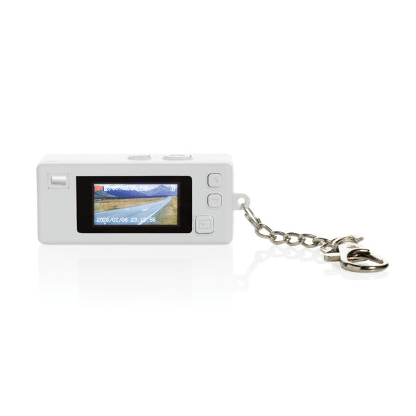 Cliq it RCS gerecyclede plastic sleutelhangercamera, wit Cliq it RCS gerecyclede plastic sleutelhangercamera, wit