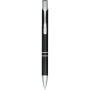 Moneta geanodiseerde aluminium balpen (blauwe inkt) - Zwart