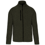 Heather herenvest met rits Dark Khaki Melange 4XL