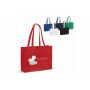 Draagtas gerecycled katoen met bodem 140g/m² 49x14x37cm