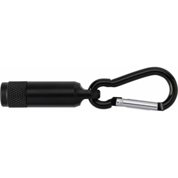 Aluminium mini-zaklamp met karabijnhaak Tracy
