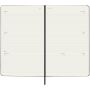 Moleskine horizontale week-agenda voor 12 maanden met harde kaft L - Zwart