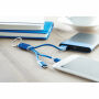RIZO - Sleutelhanger met oplaadkabel - Royal Blauw