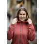 Cottover Gots Key FZ Hood lady dusty red XXL Cottover Gots Key FZ Hood lady dusty red XXL