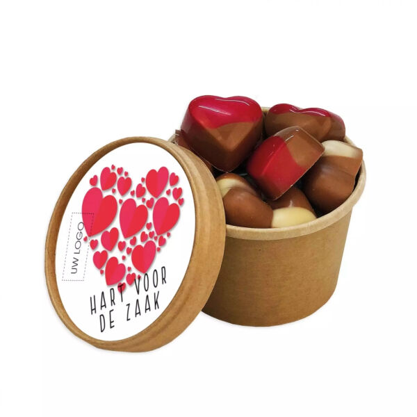 Chocolade hartjes 100 gram Chocolade hartjes 100 gram