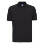 RUS Men Classic Cotton Polo, Black, 3XL