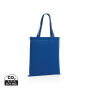 Impact AWARE™ gerecycled katoenen draagtas 145gsm, blauw