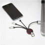SCX.design C16 kabel met oplichtende ring - Rood/Zwart