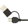 Freal 15 W draadloos oplaadstation van gerecycled plastic - Zwart