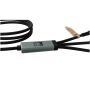 SCX.design C53 5 in 1 rPET ultrasnelle oplaadkabel van 100 W - Gun metal