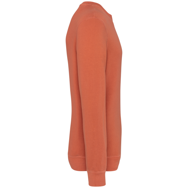 Ecologische uniseks sweater met ronde hals French Terry Washed Pomelo 4XL Ecologische uniseks sweater met ronde hals French Terry Washed Pomelo 4XL