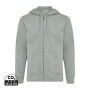 Iqoniq Abisko gerecycled katoen hoodie met rits, heather green (XXXL)