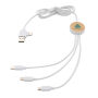 RCS gerecycled plastic Ontario 6-in-1 kabel, wit